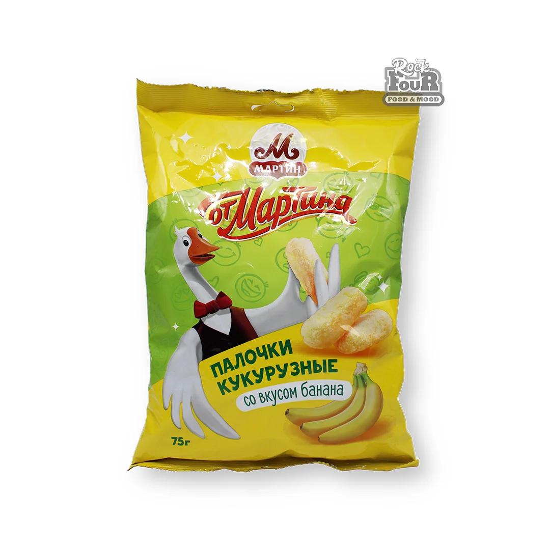Sweet corn sticks with banana flavor "Ot Martina" 75g